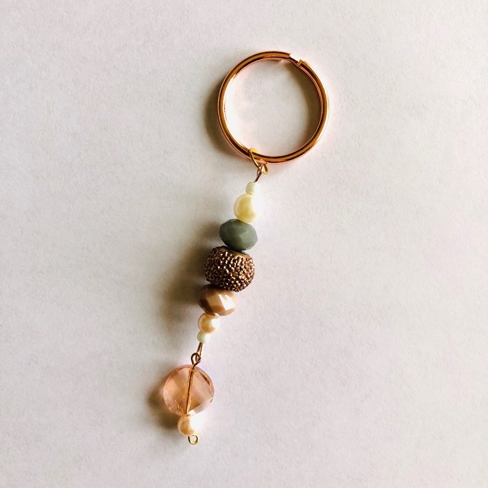 Rose Gold Handmade Keychain